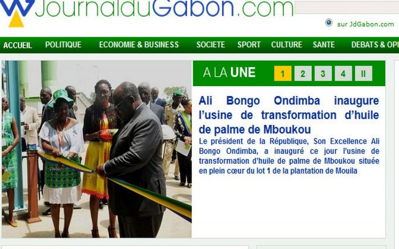 Ali Bongo inaugure la plus grande usine de transformation d’huile de palme au Gabon