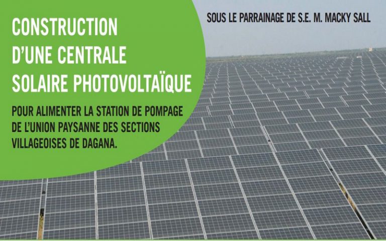 Les travaux de la centrale solaire de Dagana (Sénégal) démarrent ce vendredi