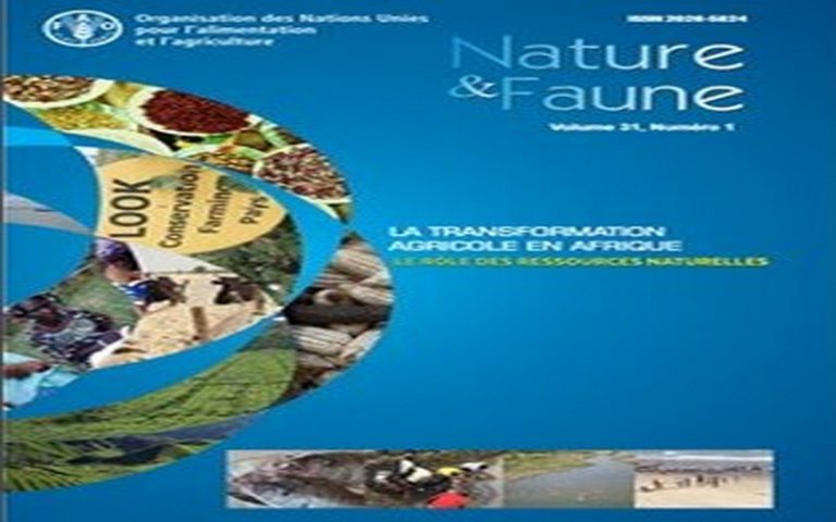 Le rôle des ressources naturelles dans la transformation agricole en Afrique (revue Nature & Faune)