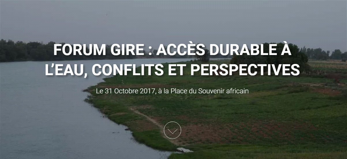 L’OVSEO organise un forum sur la Gestion Intégrée des Ressources en Eau (GIRE) ce Mardi 31 Octobre à la place du Souvenir