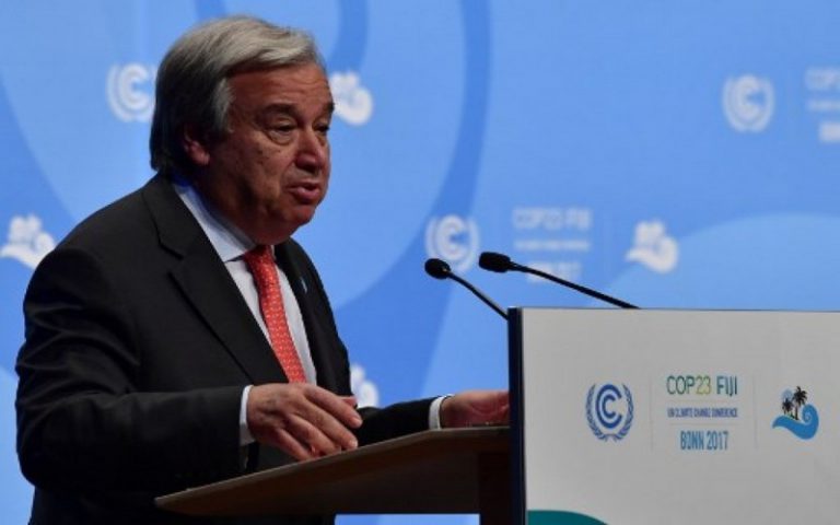 COP23 : Antonio Guterres appelle à l’arrêt immédiat des investissements pour les énergies fossiles
