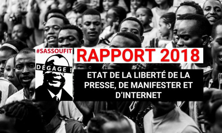 #SASSOUFIT RAPPORT 2018 sur l’état des libertés de le presse, de manifester et d’Internet