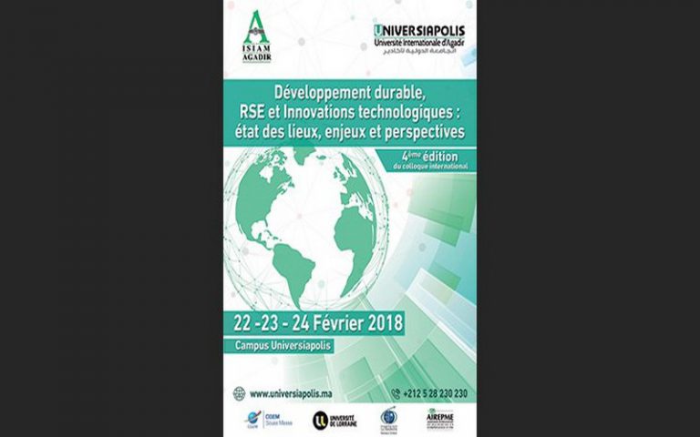 La 4ème édition du Colloque international sur la RSE se tient Maroc