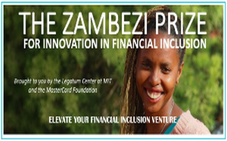 Le Prix Zambezi 2018 pour l&rsquo;innovation dans l&rsquo;inclusion financière lancé