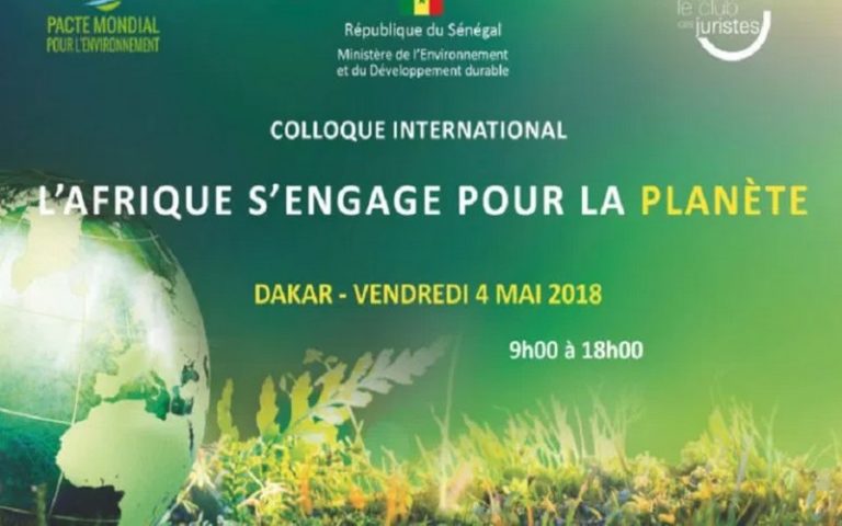 Un colloque pour le projet de Pacte mondial pour l’environnement au Sénégal