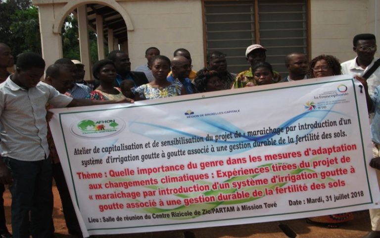 L’IFDD finance l’ONG AFHON pour une résilience climatique des Togolais