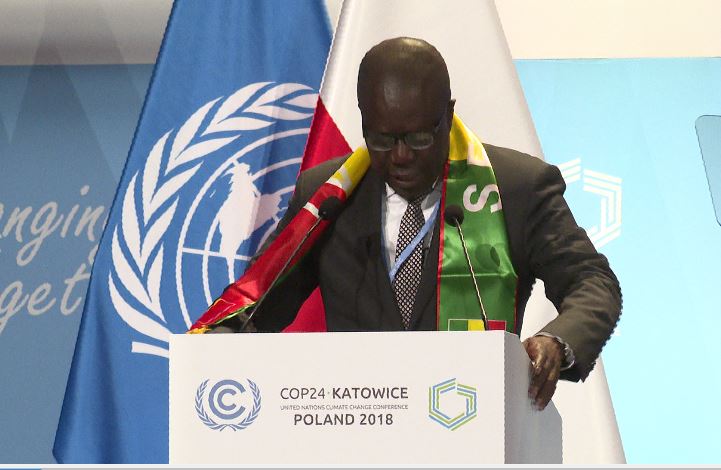 Cop 24 – Katowice, Mame Thierno Dieng (ministre du Sénégal) prône pour une  nouvelle voie de développement