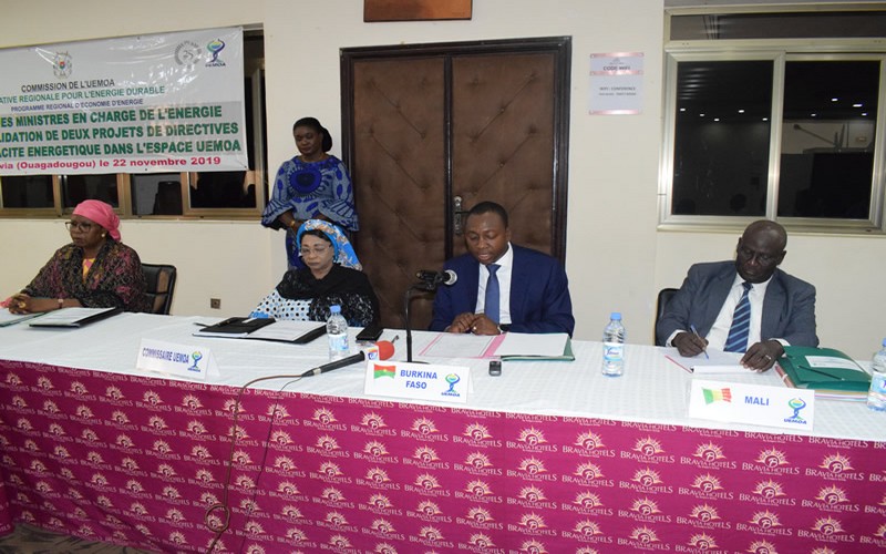 Les ministres en charge de l’énergie de l’UEMOA planchent sur l’efficacité énergétique au Burkina Faso