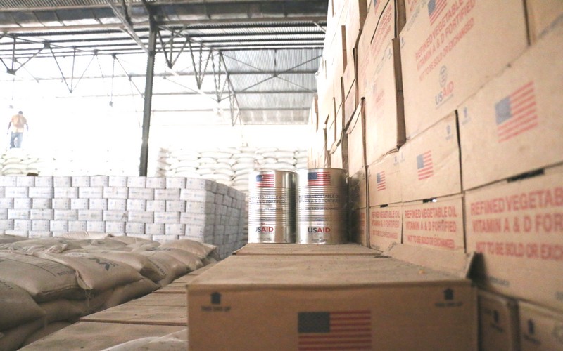 118 tonnes de vivres des Etats-Unis pour répondre aux inondations à Mossaka