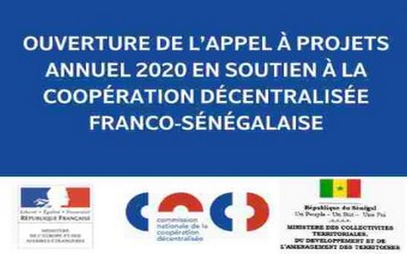 Appel à projets annuel 2020 en soutien à la coopération décentralisée franco-sénégalaise