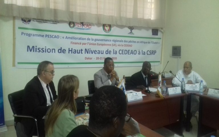 Une mission de haut niveau de la CEDEAO à la CSRP évalue le Programme PESCAO au Sénégal