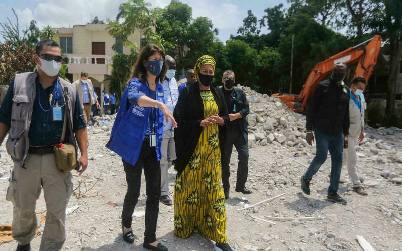 La vice-secrétaire générale de l’ONU au chevet des sinistrés suite au séisme qui s‘est produit en Haïti