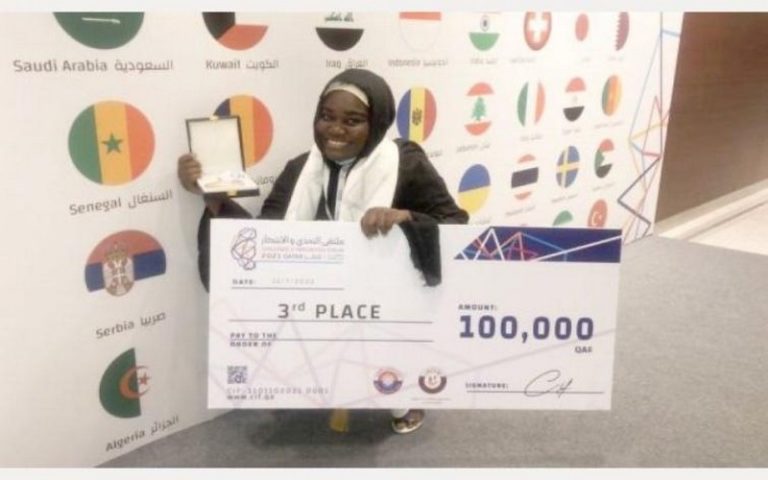 Challenge Innovation Forum du Qatar : Ndèye Fatou Mboup médaillée de bronze à l’IPAR 2021