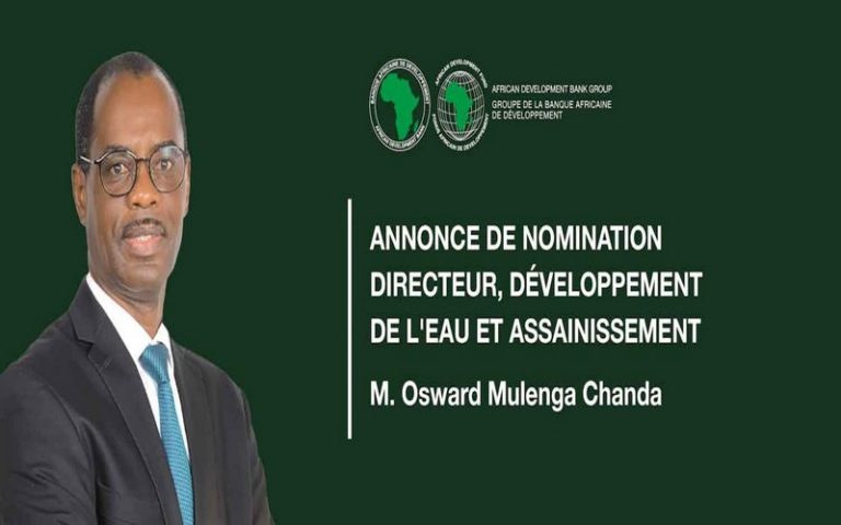 Osward Mulenga Chanda nommé directeur du Département de développement de l&rsquo;eau et assainissement de la BAD