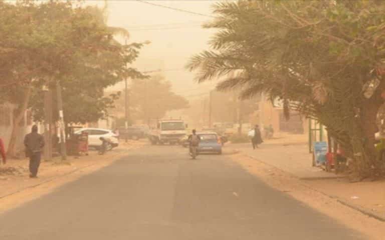 Le nord et la zone côtière du Sénégal encore sous une couche de poussière