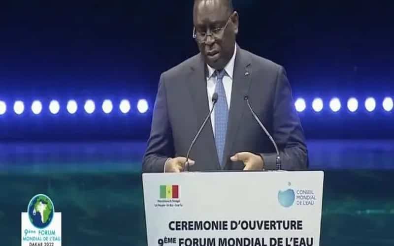 9ème Forum mondial de l’eau : Macky Sall s’alarme de la raréfaction des ressources hydriques et de la dégradation de l’environnement