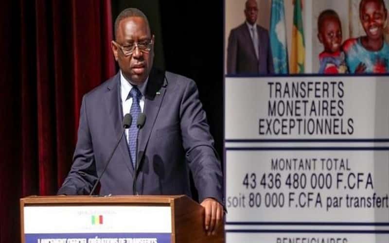 Lancement Cash transfert : Une baisse du taux de pauvreté de 5% notée au Sénégal, selon Macky Sall