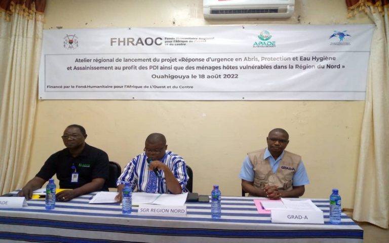 Nord du Burkina : Un nouveau projet pour apporter une assistance multisectorielle aux personnes déplacées internes
