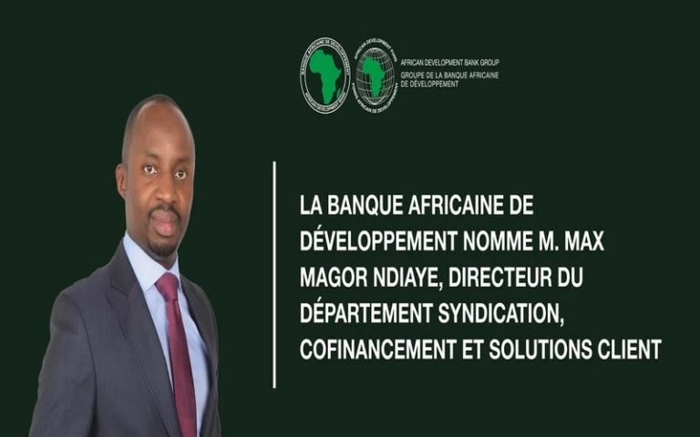 La BAD nomme Max Magor Ndiaye au poste de directeur du Département syndication, cofinancement et solutions client