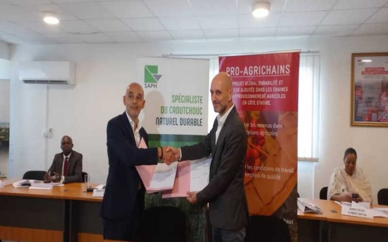Côte d’Ivoire – Lutte contre la déforestation : La coopération allemande et la SAPH s’allient pour améliorer la durabilité de la filière hévéa