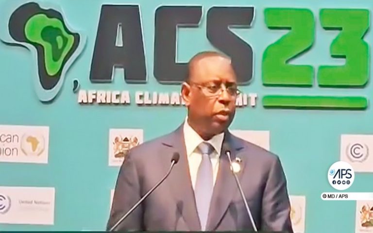 Le président Sénégalais plaide pour une « position africaine commune » pour le financement sur le climat