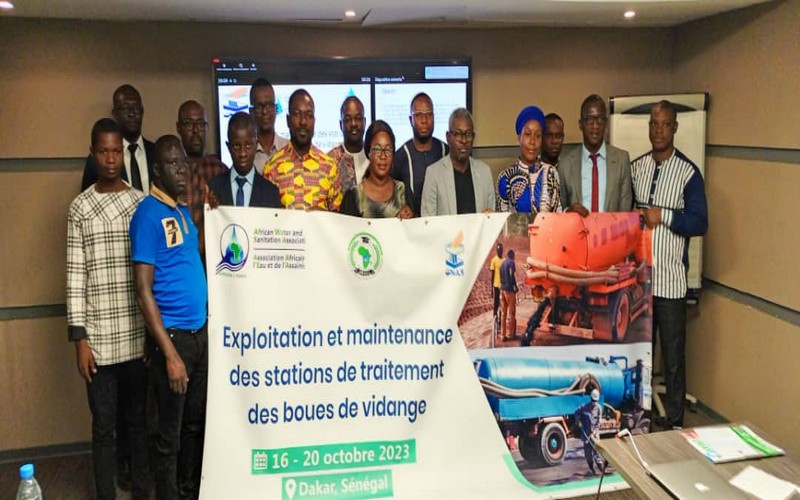 En session de capacitation à Dakar, les experts africains en eau et assainissement visitent la station de traitement des boues de vidange de Tivaouane-Peul