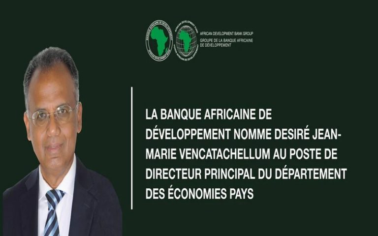 La BAD nomme Désiré Jean-Marie Vencatachellum au poste de directeur principal du Département des économies pays