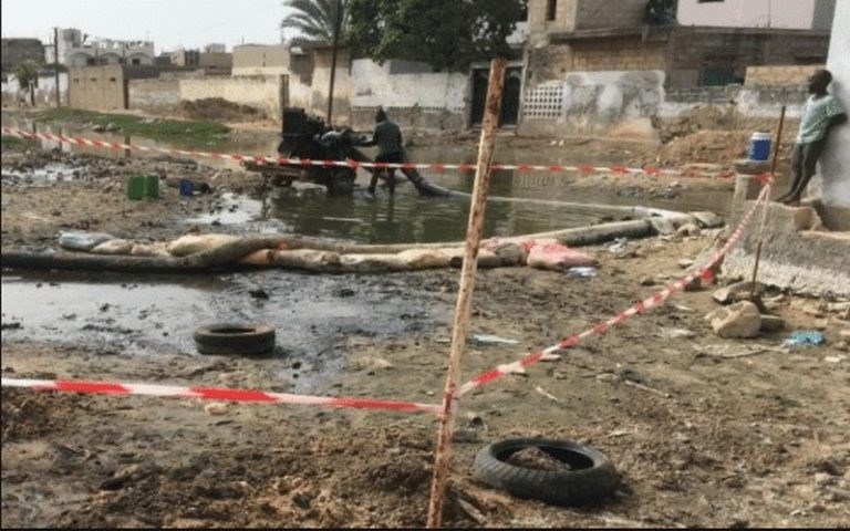 Thiaroye-Sur-Mer : Fuite d&rsquo;hydrocarbures de la SAR signalée, Le danger guette les populations du quartier Mandiaye Diop