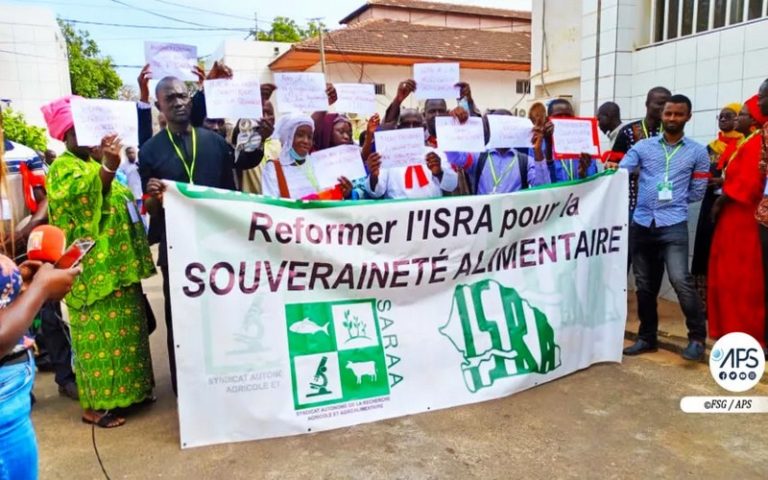 Les syndicalistes de l’ISRA réclament la signature des décrets portant réorganisation de l’Institut