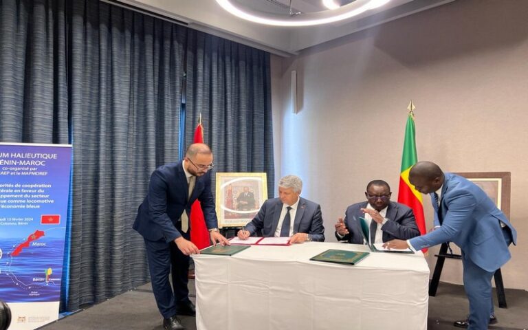 Coopération halieutique et agricole : Le Maroc et le Bénin signent deux accords de partenariat