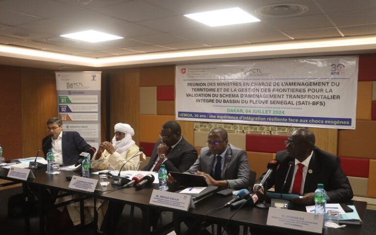 UEMOA : A Dakar, les ministres chargés des questions d’Aménagement du territoire valident le SATI du bassin du fleuve Sénégal
