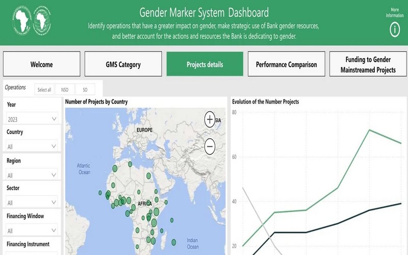 La BAD lance un tableau de bord numérique pour renforcer l’intégration de la dimension de genre dans ses projets