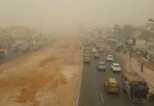 Alerte à la poussière : Tempête de poussière et détérioration de la qualité de l’air attendue au Sénégal le week-end du 22 au 23 février 2025