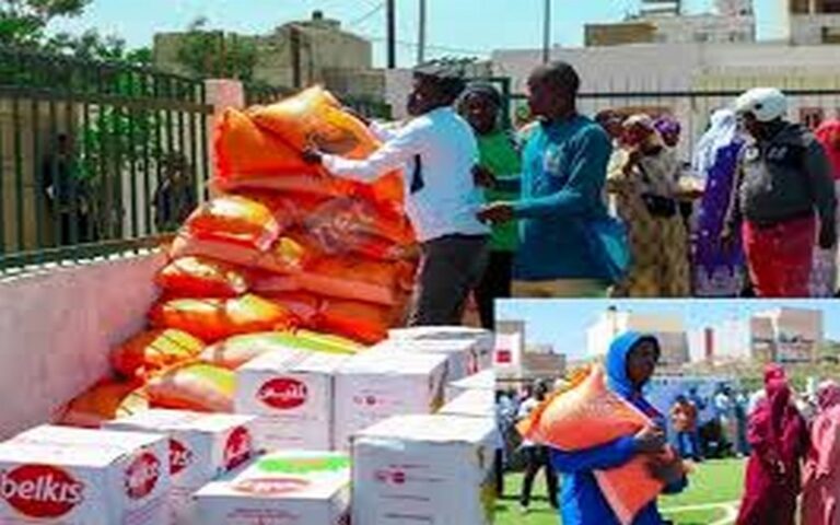 Sédhiou (Sud du Sénégal) – L’ONG Direct Aid Society offrant 700 kits alimentaires aux familles défavorisées pour le Ramadan